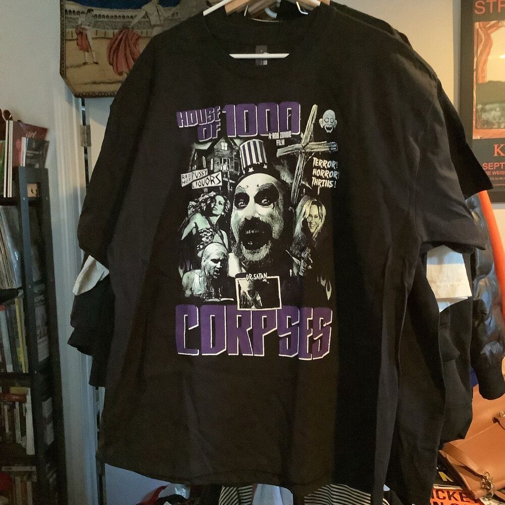 House of 1000 corpses rob zombie Horror film movie rare T-Shirt tee
